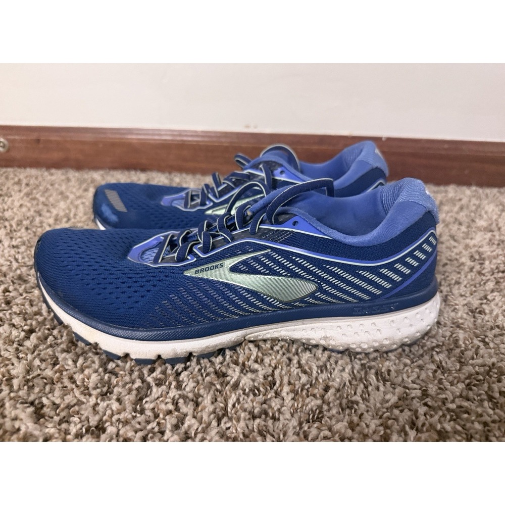 Brooks Ghost 12 Womens Running Shoes Blue Navy 1203051B413 Size 8.5 B Medium
